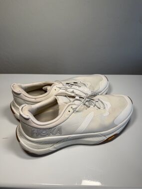 Hoka Transport White / Gum Walking & Trail Shoes 9.5